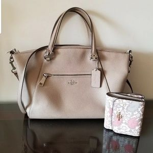 Coach Handbag with Floral Wallet